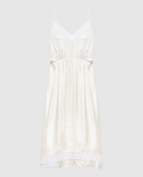 Magda Butrym Бежева сукня з мереживом DRESS01123526
