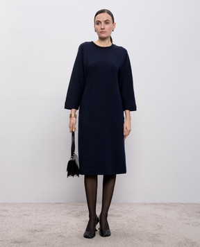 Peserico Синя сукня з вовною S02057J00A7551A