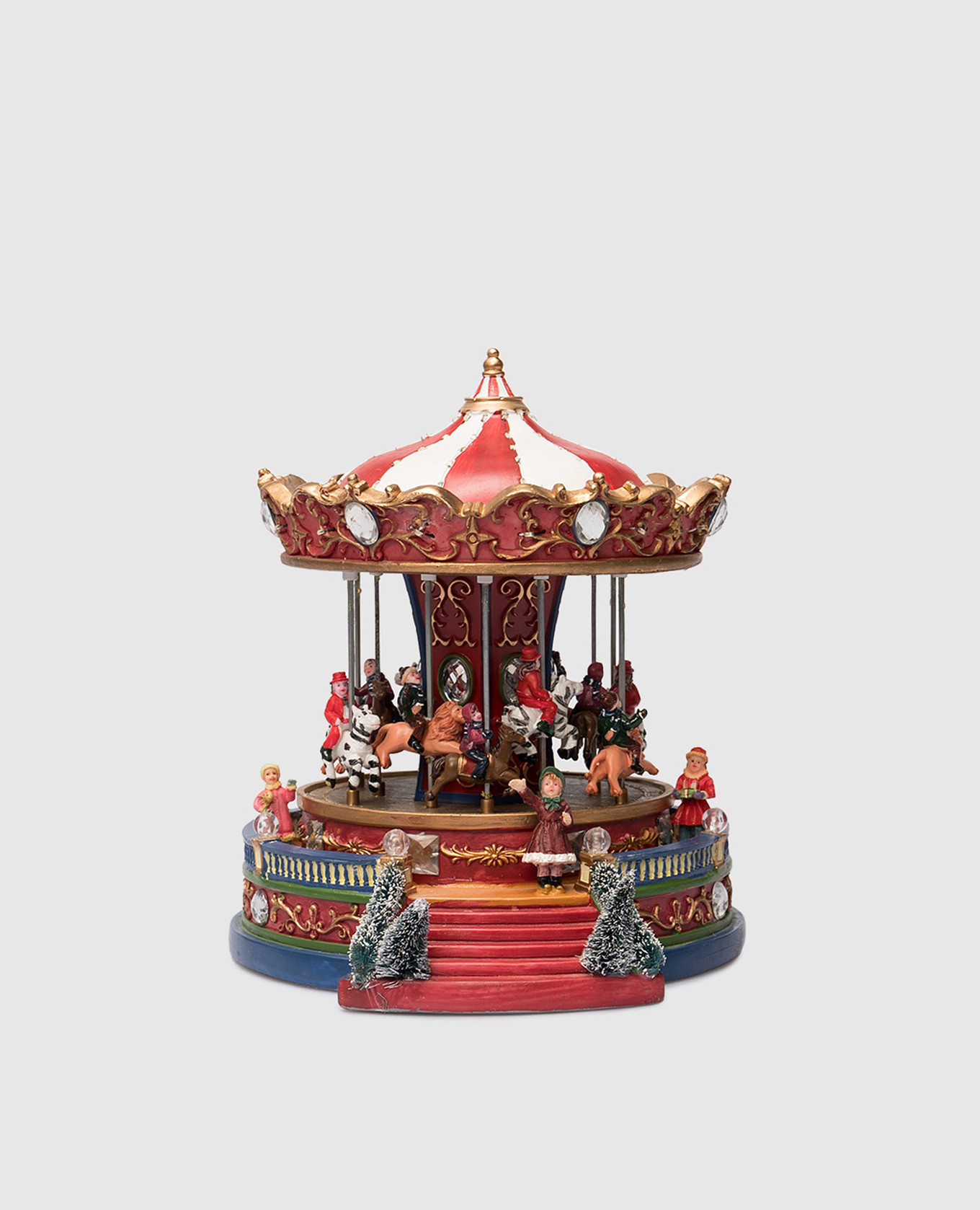 

Декоратина музыкальная карусель с подсветкой, Разноцветный, Декор