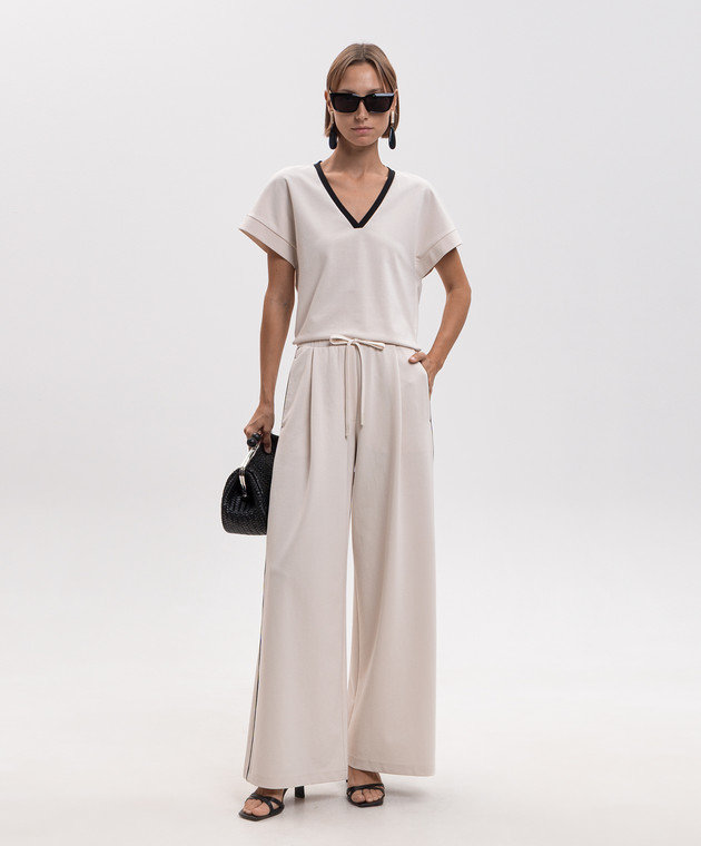 Max Mara Weekend Бежевые спортивные штаны GODEZIA WKDGODEZIA изображение 2