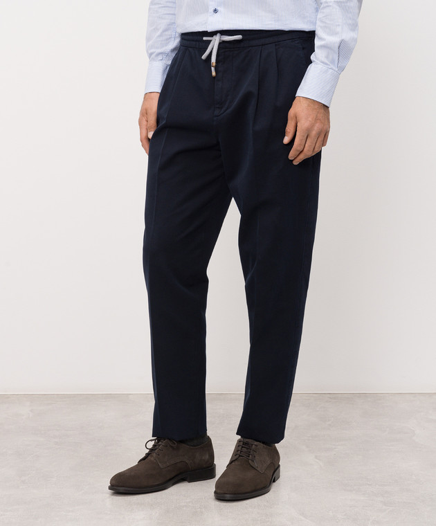 Brunello Cucinelli Темно-сині штани M252UE1710 зображення 3