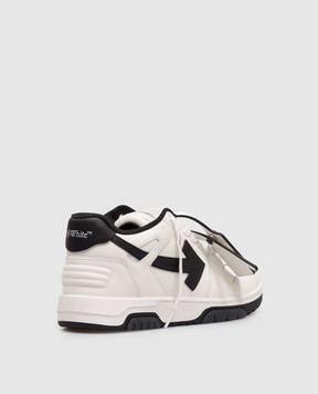 Off-White Кожаные кроссовки Out Of Office белого цвета с логотипом OWIA259C99LEA018