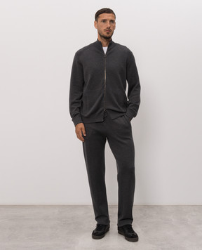 Stefano Ricci Серый спортивный костюм из кашемира W505023R31W26302P3D