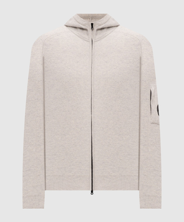 C.P. Company Серая спортивная куртка с шерстью MKN097A110149A