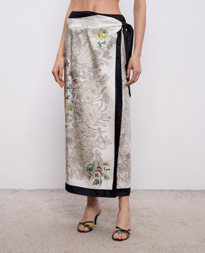 MANTERO 1902 Парео Dorothy кольору айворі із шовку 1049F2811T0883D