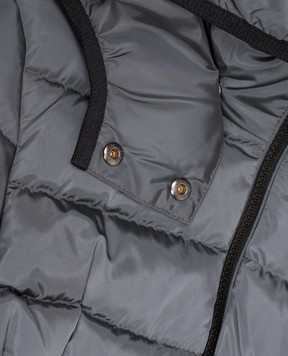 Moncler ENFANT Детский серый пуховик L29541C5021054155