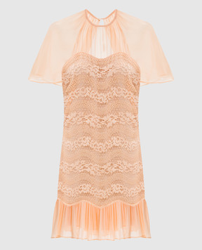 Twinset Бежева сукня з мереживом 261TP2781