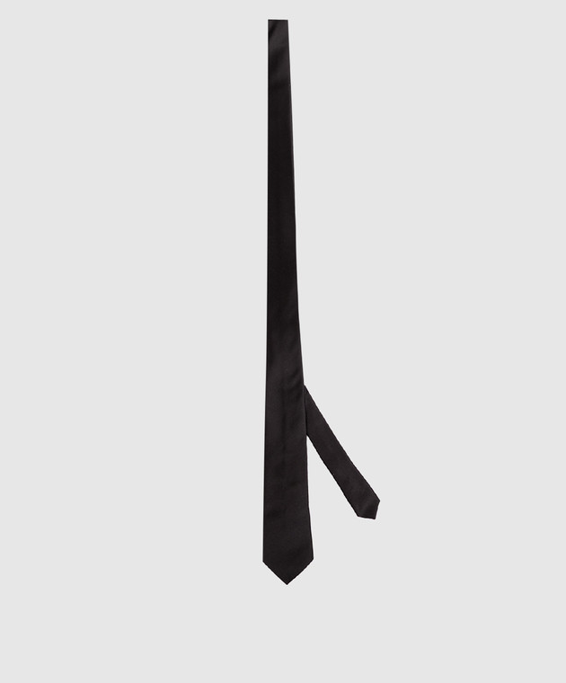 Saint Laurent Галстук черного цвета из шелка 8216383Y011w изображение 3