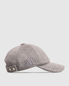 Max Mara Серая кепка LANCIA из кашемира MXALANCIA