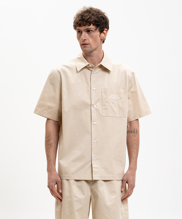 Axel Arigato Бежевая рубашка Drew A3980002 изображение 3