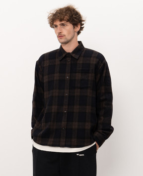 Vetements Сорочка з вовною в клітинку MH27SH063BC