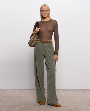 Dondup Коричневий джемпер з вовною альпаки DT419M00957DPTO