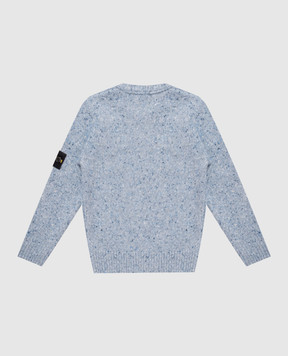 Stone Island Дитячий синій светр з вовною L2S165100005S0M1914