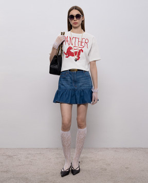 Valentino Біла футболка Panther 8B3MG25WA55