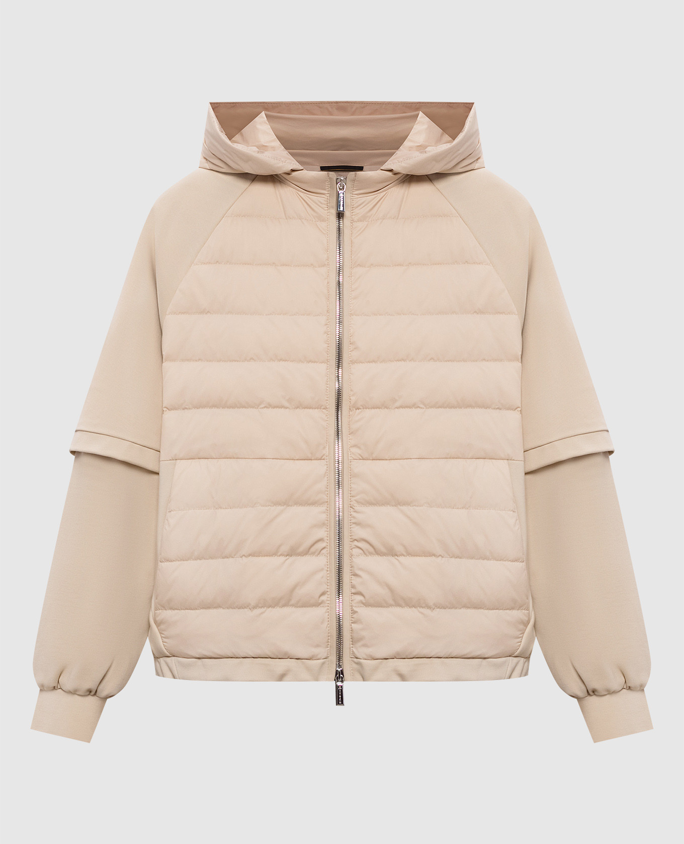 

Бежевая куртка ERSILIA со съемными рукавами, Бежевый, Куртки