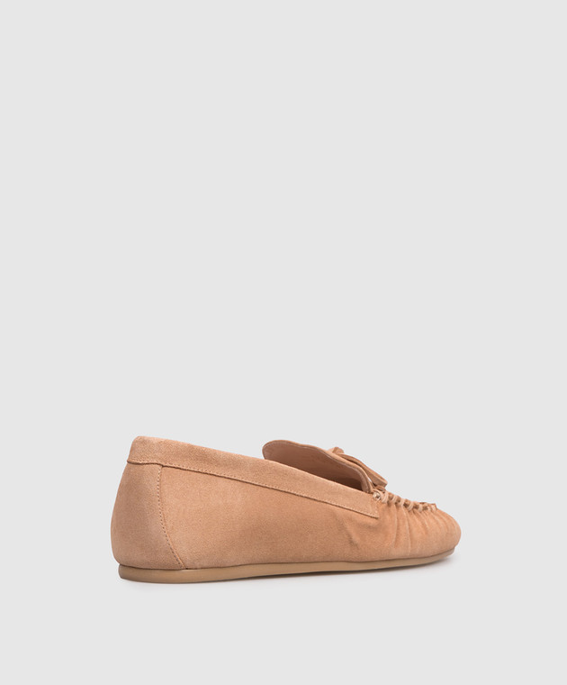 Stuart Weitzman Бежеві замшеві балетки Britt SM414 зображення 3