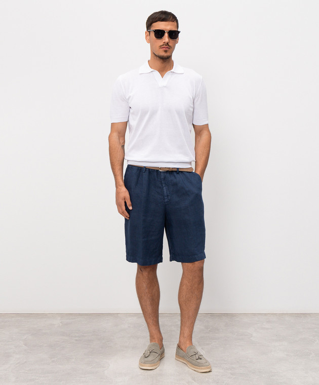 Pini Parma Белое поло из хлопка POLOVWHITE изображение 2