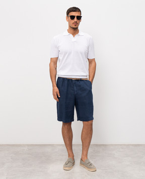 Pini Parma Белое поло из хлопка POLOVWHITE