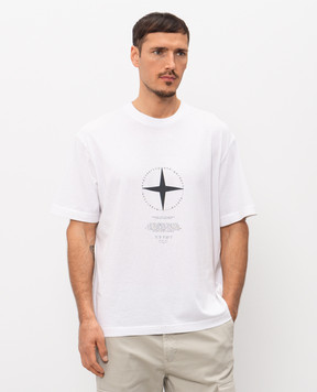 Stone Island Белая футболка Light Compass L1S152100001S0363