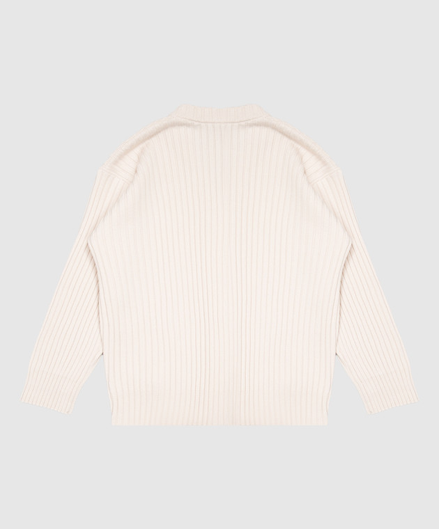 Dolce&Gabbana Детский бежевый кардиган из шерсти L5KWNYJDVNE812+ изображение 2