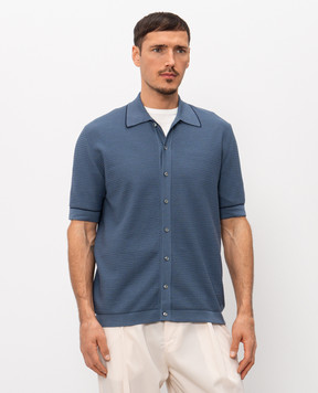 Agnona Синяя рубашка KD11U157F1812