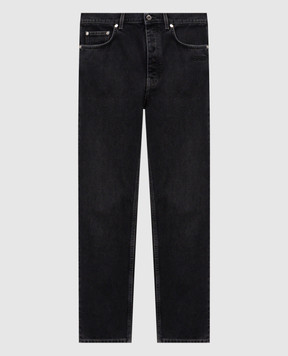 Off-White Чорні джинси з логотипом OMYA175F25DEN001