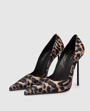 Le Silla Бежеві туфлі AMELIA в анімалістичний принт 6102E100BXPPSAT