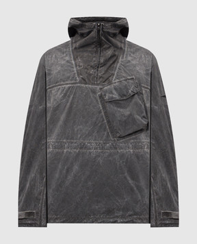 Stone Island Серый анорак с брендовой вышивкой L2S15Q100035S00V1