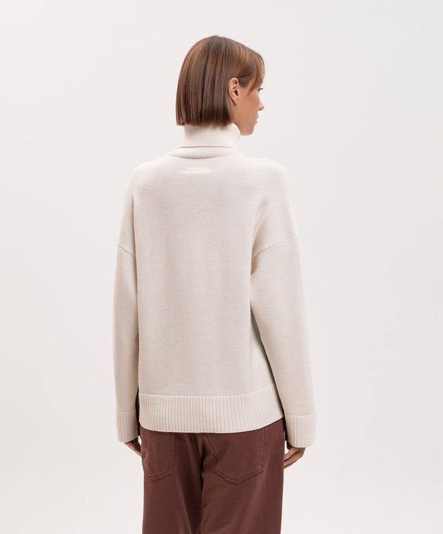 Maison Margiela MM6 Свитер из шерсти с эффектом изнанки S52HA0306M13280 изображение 4