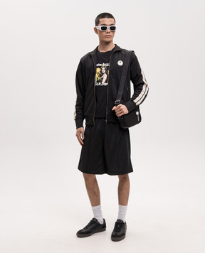 Palm Angels Чорна спортивна куртка з нашивкою логотипа PMBD058S26FAB002