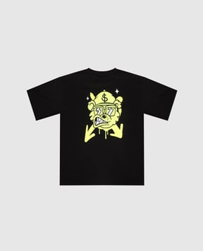 Sprayground Дитяча чорна футболка Graffiti Bear SPY1443BLK