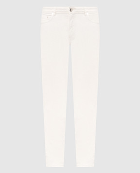 Peserico Джинси кольору айворі з фактурним логотипом R54718TSQ07956