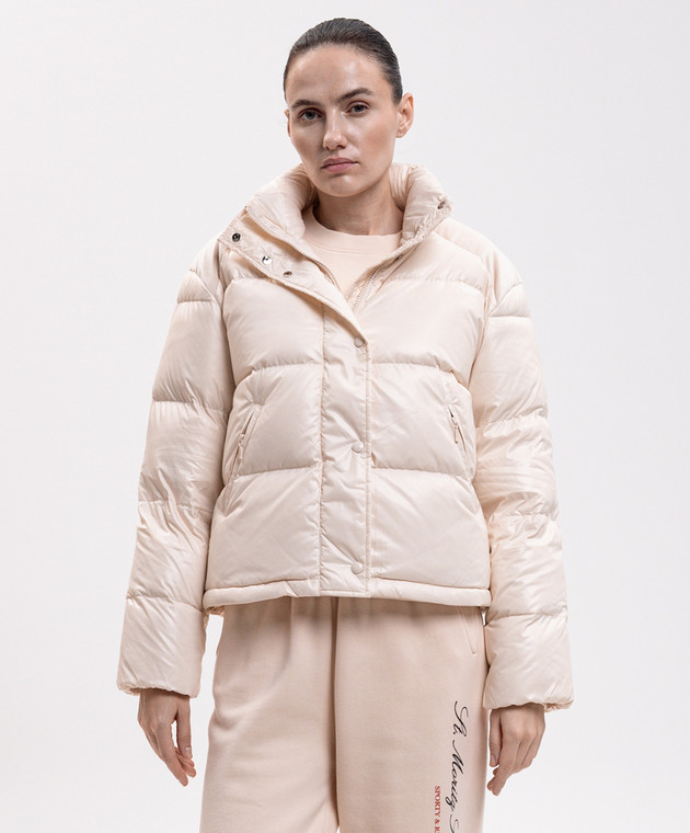 Sporty & Rich Пуховая куртка цвета айвори OW06182315CR12 изображение 3