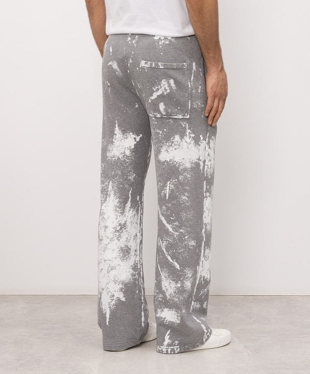 Maison Margiela MM6 Серые спортивные брюки с пинтом логотипа S62KB0263S25337 изображение 3