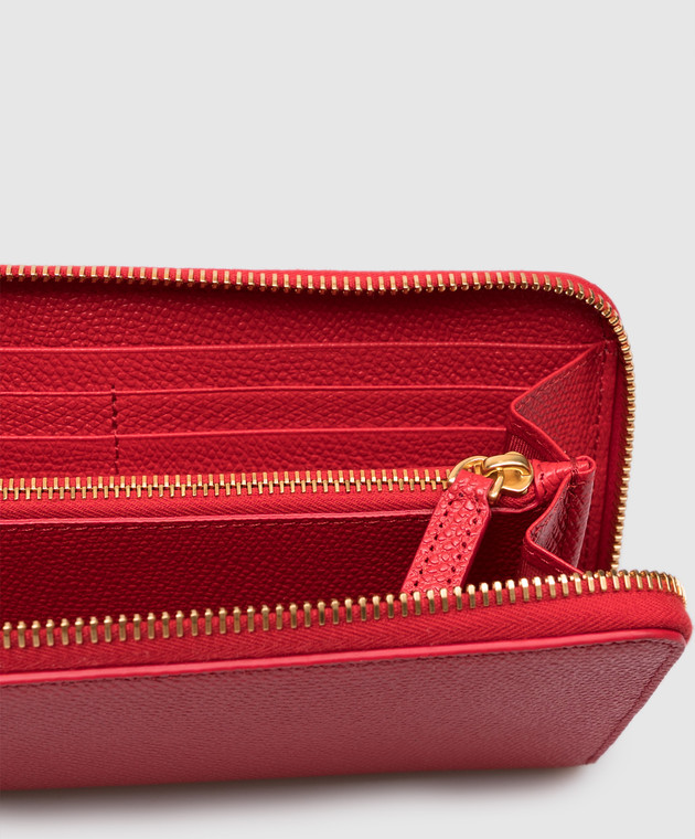 Valentino Красный кожаный кошелек VLogo Signature 9W2P0BB3SNP изображение 4