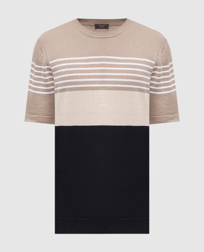 Peserico Футболка с леном в полоску R59500F129056S