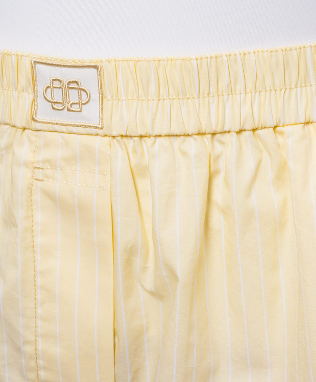 Simkhai Желтые шорты Sarah в полоску 2264049CO изображение 5