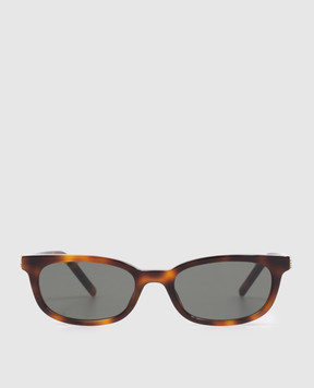 Saint Laurent Коричневі сонцезахисні окуляри Wellington 862897Y9956