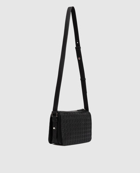 Serapian Чорна шкіряна сумка East West SRMOSMML736425A001