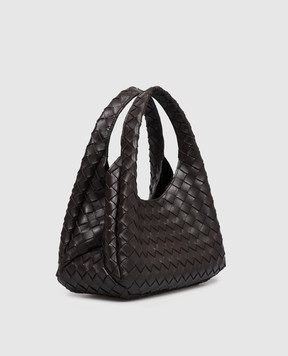 Bottega Veneta Коричневая кожаная сумка-хобо Campana 854248V4SC0