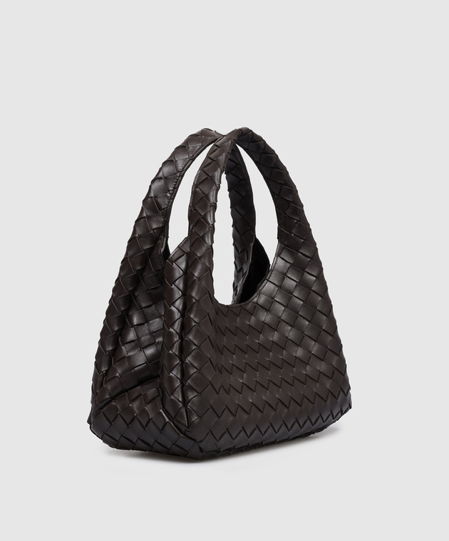 Bottega Veneta Коричнева шкіряна сумка-хобо Campana 854248V4SC0 зображення 3