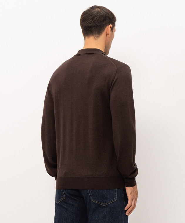 Cashmere&Whiskey Коричневое поло 474Z изображение 4