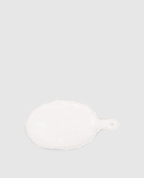 Baci Milano Біла тарілка для холодних закусок Pearl CUT1COL01