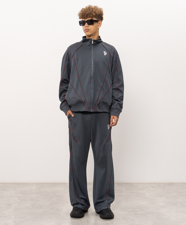 Off-White Сіра спортивна куртка 44MBD05QF26J001 зображення 2
