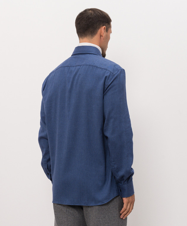 Brunello Cucinelli Синя сорочка MY6370627 зображення 4