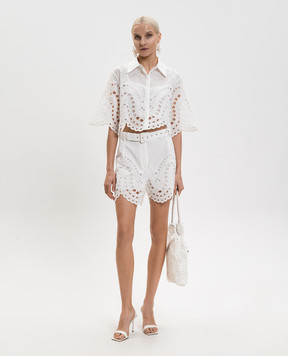 Charo Ruiz Білі шорти Dune з поясом 263500