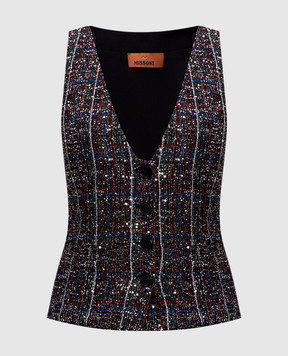 Missoni Жилет с пайетками в клетку DS25WM14BC005V