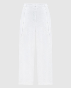 Brunello Cucinelli Білі штани з ланцюжком моніль MQ986FW999