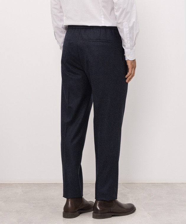 Brunello Cucinelli Сині штани з вовни M038PE1710 зображення 4
