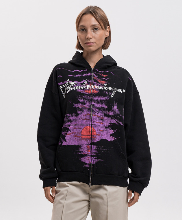 Balenciaga Черное худи Women's Dream A0017WTUVR6 изображение 3